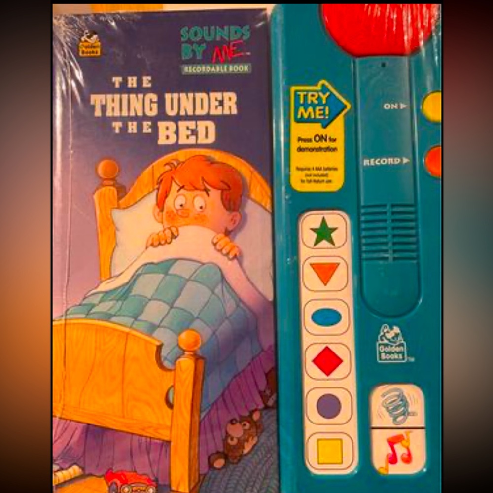 Golden Books Sounds by Me The Thing Under The Bed Recordable *Rare* Collectible